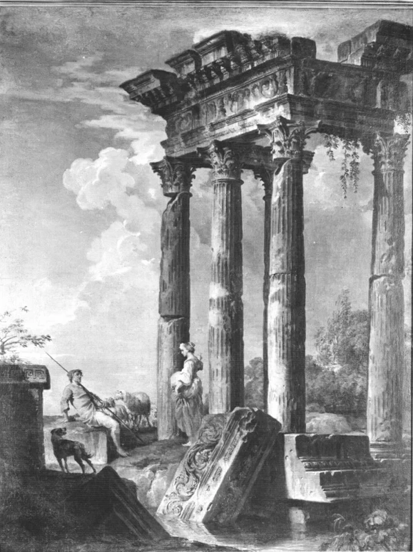 Rovine con pastori - Galleria Corsini, Roma